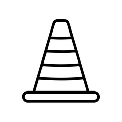 Construction Barrier Marking Off a Work Zone for Safety and Security