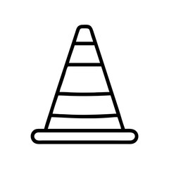 Construction Barrier Marking Off a Work Zone for Safety and Security