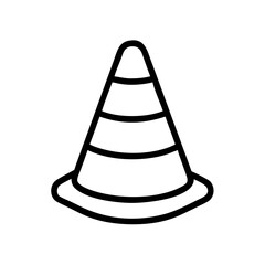 Construction Barrier Marking Off a Work Zone for Safety and Security