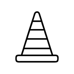 Construction Barrier Marking Off a Work Zone for Safety and Security