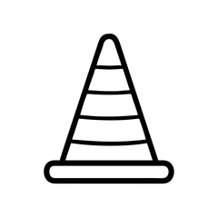 Construction Barrier Marking Off a Work Zone for Safety and Security