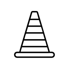 Construction Barrier Marking Off a Work Zone for Safety and Security