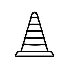 Construction Barrier Marking Off a Work Zone for Safety and Security