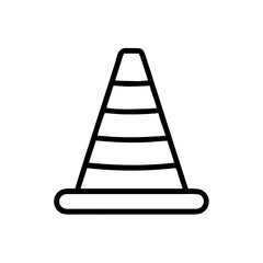 Construction Barrier Marking Off a Work Zone for Safety and Security