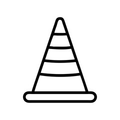 Construction Barrier Marking Off a Work Zone for Safety and Security