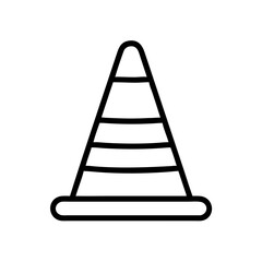 Construction Barrier Marking Off a Work Zone for Safety and Security