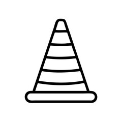 Construction Barrier Marking Off a Work Zone for Safety and Security