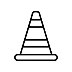 Construction Barrier Marking Off a Work Zone for Safety and Security