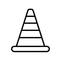 Construction Barrier Marking Off a Work Zone for Safety and Security