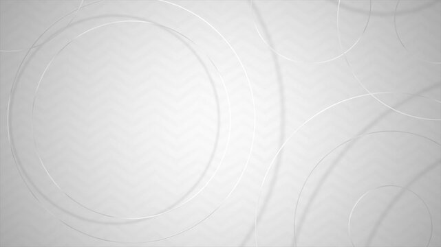 Golden Circles on White Background Animation