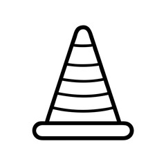 Construction Barrier Marking Off a Work Zone for Safety and Security