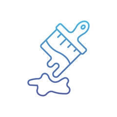 Dripping Brush Vector icon