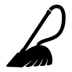 vacuum cleanervector silhouette icon - perfect for electronics-themed crafts, decals, or SVG projects.