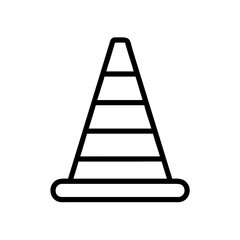 Construction Barrier Marking Off a Work Zone for Safety and Security