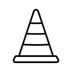 Construction Barrier Marking Off a Work Zone for Safety and Security