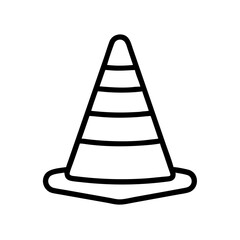 Construction Barrier Marking Off a Work Zone for Safety and Security