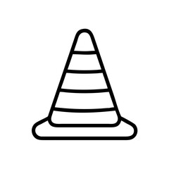 Construction Barrier Marking Off a Work Zone for Safety and Security