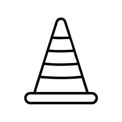 Construction Barrier Marking Off a Work Zone for Safety and Security