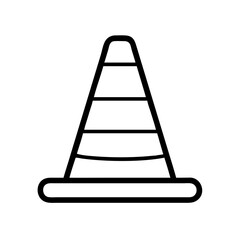 Construction Barrier Marking Off a Work Zone for Safety and Security