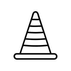 Construction Barrier Marking Off a Work Zone for Safety and Security