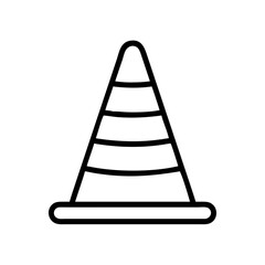 Construction Barrier Marking Off a Work Zone for Safety and Security