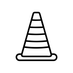 Construction Barrier Marking Off a Work Zone for Safety and Security