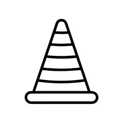 Construction Barrier Marking Off a Work Zone for Safety and Security