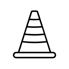 Construction Barrier Marking Off a Work Zone for Safety and Security