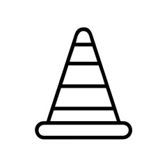 Construction Barrier Marking Off a Work Zone for Safety and Security