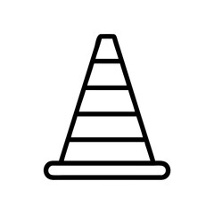 Construction Barrier Marking Off a Work Zone for Safety and Security