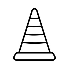 Construction Barrier Marking Off a Work Zone for Safety and Security