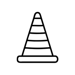 Construction Barrier Marking Off a Work Zone for Safety and Security