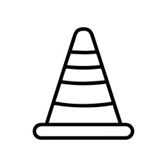 Construction Barrier Marking Off a Work Zone for Safety and Security