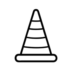 Construction Barrier Marking Off a Work Zone for Safety and Security