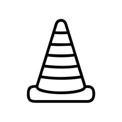 Construction Barrier Marking Off a Work Zone for Safety and Security