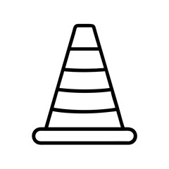 Construction Barrier Marking Off a Work Zone for Safety and Security