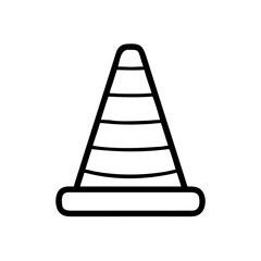 Construction Barrier Marking Off a Work Zone for Safety and Security