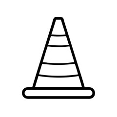 Construction Barrier Marking Off a Work Zone for Safety and Security