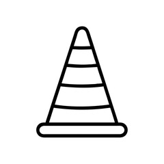 Construction Barrier Marking Off a Work Zone for Safety and Security