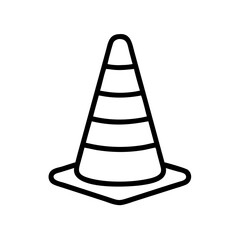 Construction Barrier Marking Off a Work Zone for Safety and Security