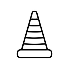 Construction Barrier Marking Off a Work Zone for Safety and Security