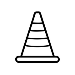 Construction Barrier Marking Off a Work Zone for Safety and Security