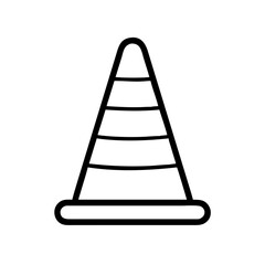 Construction Barrier Marking Off a Work Zone for Safety and Security