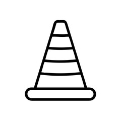 Construction Barrier Marking Off a Work Zone for Safety and Security