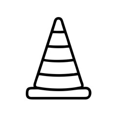 Construction Barrier Marking Off a Work Zone for Safety and Security