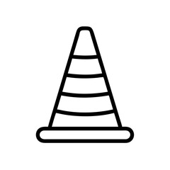 Construction Barrier Marking Off a Work Zone for Safety and Security