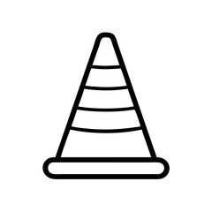 Construction Barrier Marking Off a Work Zone for Safety and Security