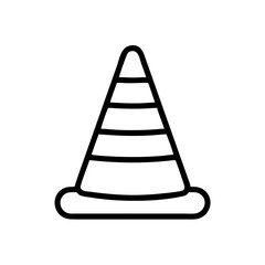 Construction Barrier Marking Off a Work Zone for Safety and Security