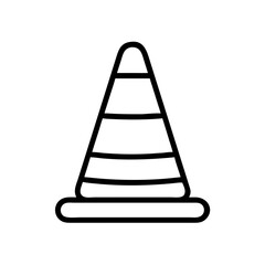 Construction Barrier Marking Off a Work Zone for Safety and Security