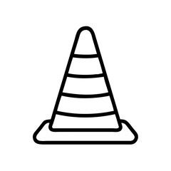 Construction Barrier Marking Off a Work Zone for Safety and Security